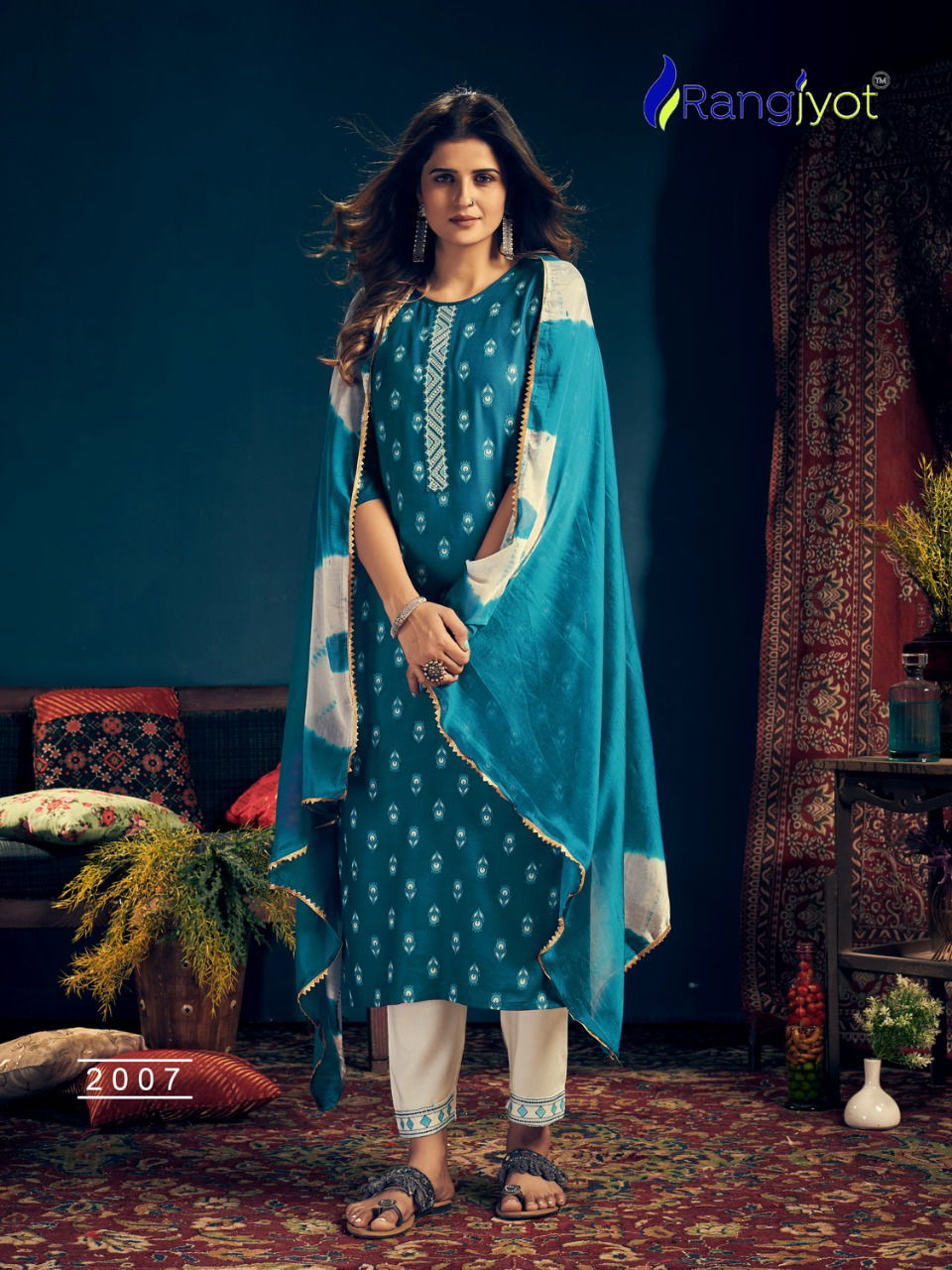 Rangjyot Rang Maya 2 Festive Wear Rayon Printed Ready Made Collection